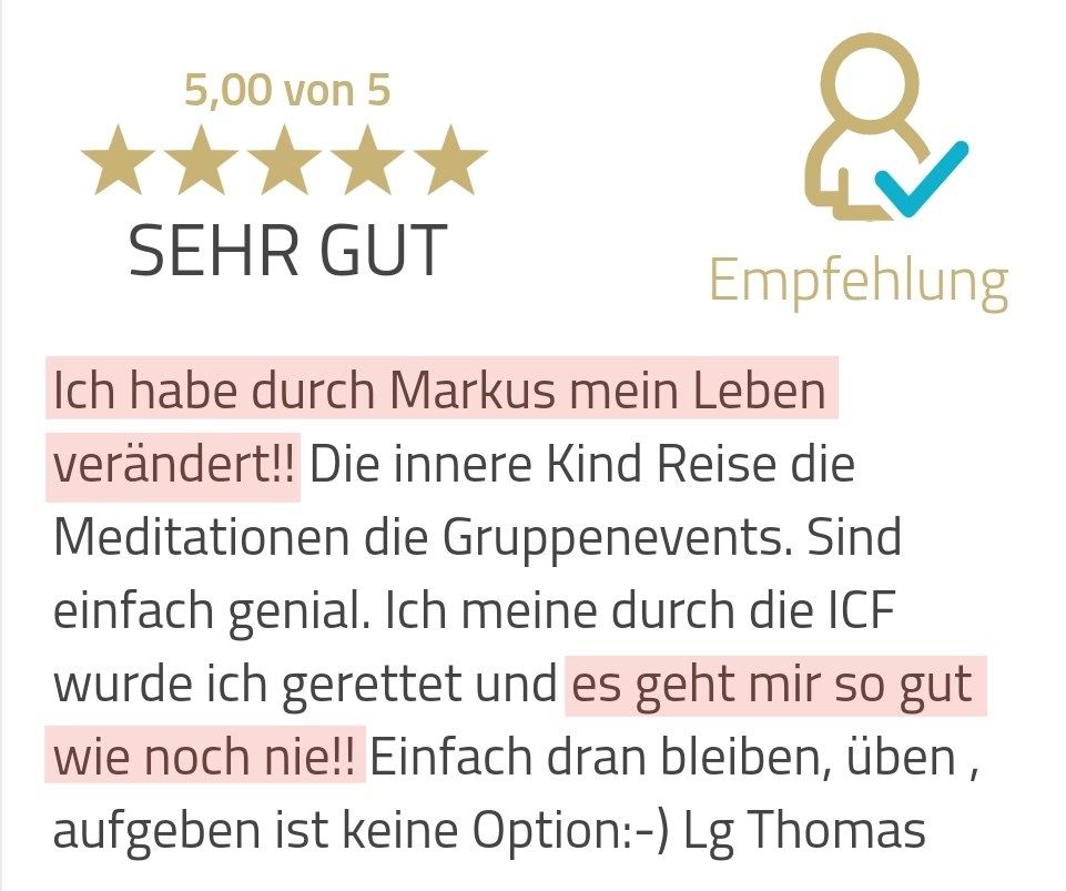 Thomas: durch die ICF wurde ich gerettet und es geht mir so gut wie noch nie