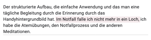 Erfahrung, anonym: Im Notfall falle ich nicht mehr in ein Loch