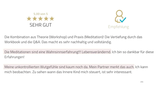 Originalrückmeldung: Weniger Wut – mein Partner merkt es. Hervorgehoben: Meine unkontrollierten Wutgefühle sind kaum noch da.